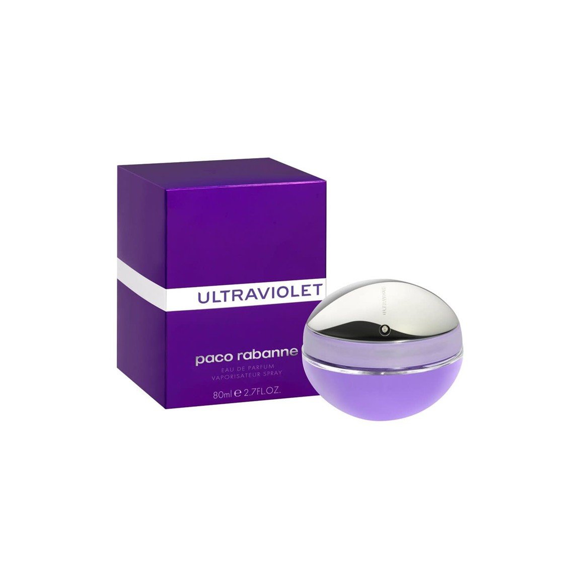 Presentation1 Paco Rabanne Ultraviolet Woman 80ml EDP Spray - Image 1