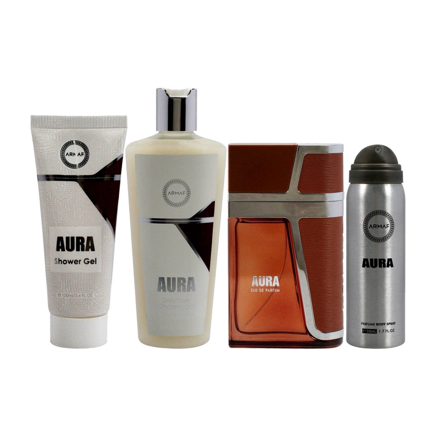 armaf-aura-4-piece-gift-set-for-men.jpg Armaf Aura 4 Piece Gift Set for Men - gift set contents