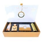 Armaf Club de Nuit Milestone 4 piece gift set with 30ml eau de parfum, hair mist, soap and body spray in open gold box