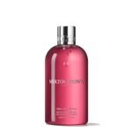 Molton Brown Fiery Pink Pepper Bath and Shower Gel 300ml pink bottle, front view