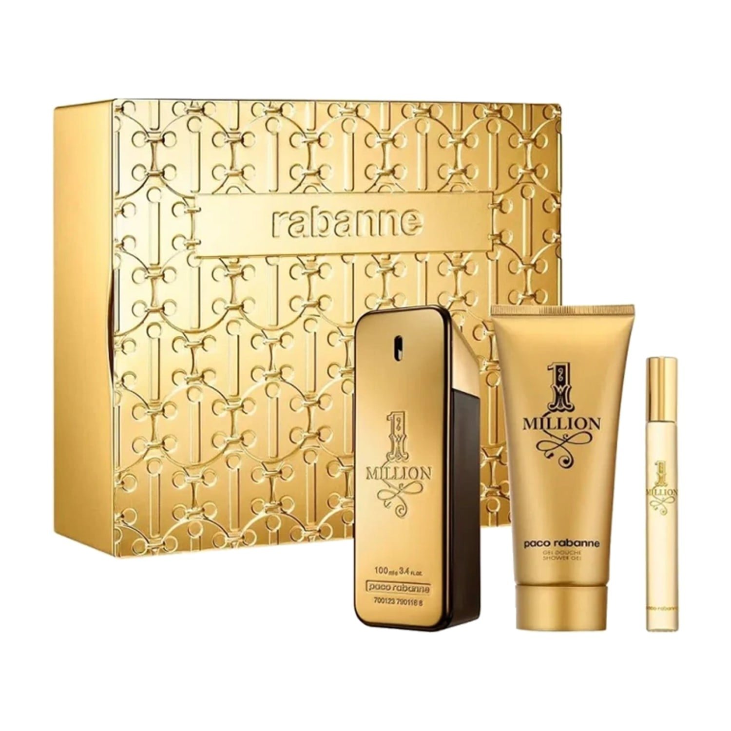 paco-rabanne-1-million-eau-de-toilette-100ml-gift-set-with-shower-gel-and-10ml-travel-spray.jpg Paco Rabanne 1 Million Eau de Toilette 100ml Gift Set with Shower Gel and 10ml Travel Spray - gift set