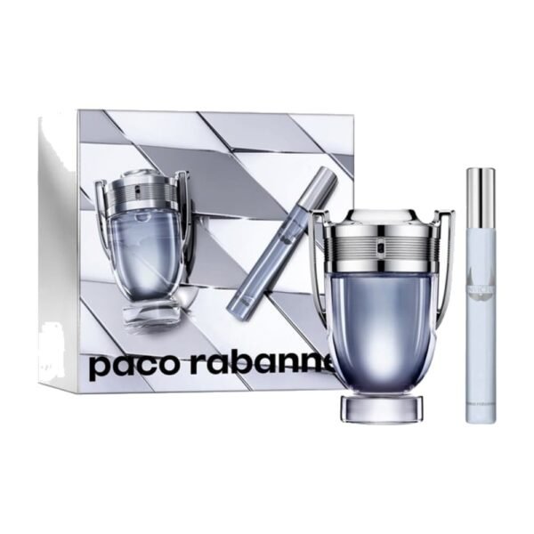 Paco Rabanne Invictus Eau de Toilette 100ml Gift Set with 10ml Travel Spray - gift set